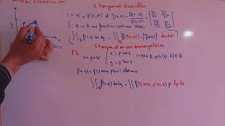 intégrales doubles  changement de coordonnées polaires  Partie 5 [upl. by Nonnaihr]