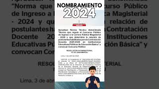 ⚠️🔴¡NOMBRAMIENTO 2024 [upl. by Kubis271]