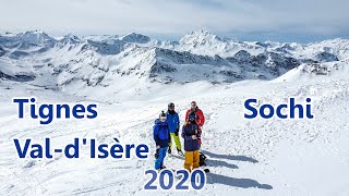 My 2020 ski season movie Sochi Tignes  ValdIsère [upl. by Atinrehs]