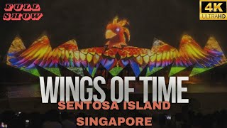 Wings of Time Full Show in 4k  Sentosa Island  Singapore Vlog  Wings of Time Sentosa [upl. by Nathanoj]