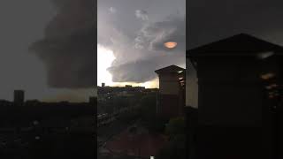 Timelapse of the mesocyclone and tornado in Lubbock Texas 5172021 [upl. by Morton]