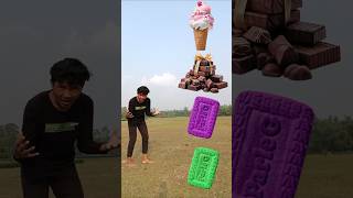 ParleG biscuit to icecream catbury Popcorn Good day magical video short tranding [upl. by Jaime]