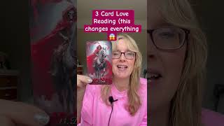 3card Love Tarot ♥️ this is life changing 😱 yourlover [upl. by Mihe985]