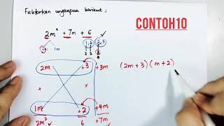 PENDARABAN SILANG  PEMFAKTORAN UNGKAPAN ALGEBRA [upl. by Alliber]
