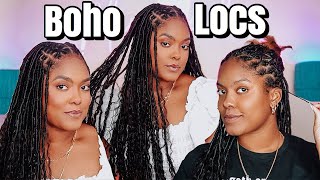 DIY Boho Faux Locs Tutorial [upl. by Kreitman]