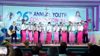 welcome song by satgaon parish26th Annual Catholic Youth Convention Diocese of Diphu 2024 [upl. by Uolyram]