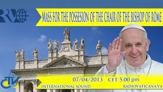 Mass for the Possession of the Chair of the Bishop of Rome [upl. by Ileana]