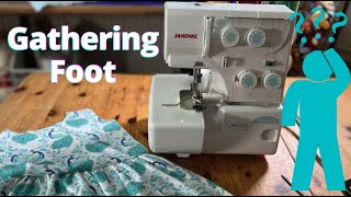 Overlocker GATHERING FOOT  Overlocker Serger Gadgets Abi’s Den AbisDen Overlocker sewing [upl. by Callum]