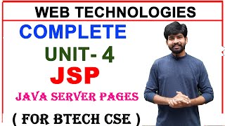 java server page unit 4 in web technologies  complete unit 4 JSP for btech cse  JSP [upl. by Aikahc]