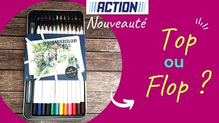 Nouveauté Action  que valent les crayons aquarellables watercolour pencils [upl. by Yasmin]