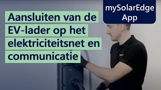 Aansluiten van de SolarEdge EVlader op het elektriciteitsnet en communicatie  Nederland [upl. by Ennairek]