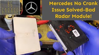 BG GARAGE MercedesBenz GL 550 No Crank No Start No Communication  PART 2 New Radar Module [upl. by Root]