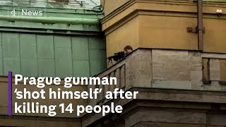 Prague gunman shot himself after killing 14 people at university say police [upl. by Eisen]