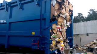 CombiMega FR waste compactor  emptying [upl. by Hannahc873]