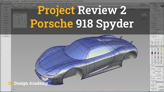 Autodesk Alias Tutorials I Project Review 2  Porsche 918 Spyder [upl. by Chiou]