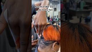 Part 3 of WTF did sis do to my hair haircut haircuts haircutting fypシ゚viral fyp pixiehaircut [upl. by Ruel744]