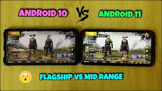 Zabardast🔥Performance in Android 11R  Android 11 vs Android 10 Performance TEST Android 11 PUBG [upl. by Icnan]