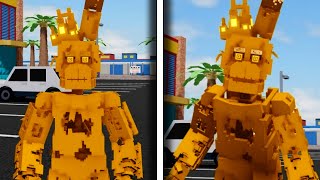 How to get Games Springtrap in Roblox Fazbears Revamp [upl. by Faxun757]