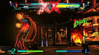 Ultimate Marvel Vs Capcom 3  NEMESIS VS DR STRANGE GAMEPLAY GAMESCOM 2011 [upl. by Enoitna603]