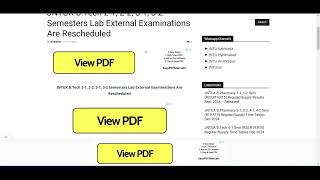 JNTUK BTech 21 22 31 32 Semesters Lab External Examinations Rescheduled – Latest Update [upl. by Zenda465]