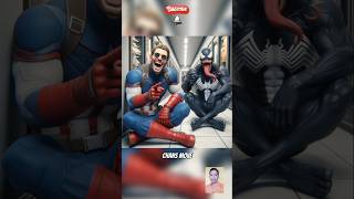 Superhero is the best  Spiderman vs captain america vs venom short marvel spiderman avengers [upl. by Tiga78]