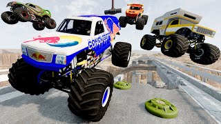 Monster Truck Mud Battle 52  BeamNG Drive  Griffs Garage [upl. by Samid]