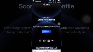 CAT 2024 Score vs Percentile tool by iQuanta [upl. by Denby423]