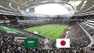 Saudi Arabia vs Japan  Worldcup Qualifier 2026  Gameplay Simulasi PES 2024 60 FPS [upl. by Yelyac]