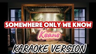 Keane  Somewhere only we know KARAOKE [upl. by Nollek]