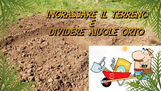 COME CONCIMARE CON STALLATICO IL TERRENO DELLORTO E DIVIDERE AIUOLE [upl. by Nyltak]