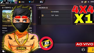 FREE FIRE AO VIVOX1 DOS CRIA4X44V4SALA PERSONALIZADAFF [upl. by Hamas720]