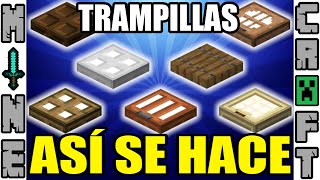 COMO HACER TRAMPILLAS EN MINECRAFT [upl. by Waller]