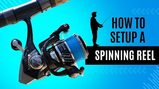 How to Setup a Spinning Reel  For Beginners [upl. by Lashond]