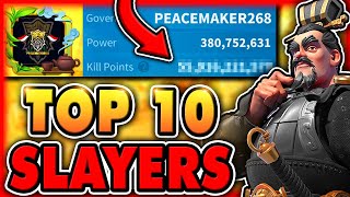 Top 10 HIGHEST KILLPOINTS in Rise of Kingdoms Fall 2024 [upl. by Warring298]