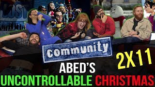 Community  2x11 Abeds Uncontrollable Christmas  Group Reaction [upl. by Ahseia101]