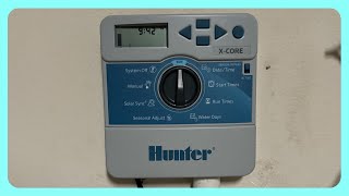 How to Program Hunter XCore Irrigation Control [upl. by Ellertal387]