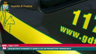 Reggio Calabria Sequestrati Diamanti e gioielli ad un promotore finanziario [upl. by Boswall]