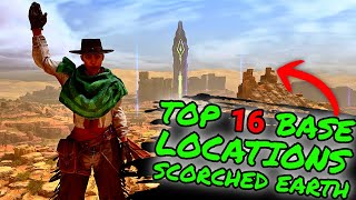 TOP 16 PVE and SOLO PLAYER Base Locations on SCORCHED EARTH in Ark Survival Ascended [upl. by Sallad34]