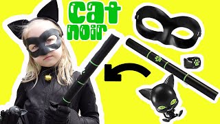 Miraculous Ladybug Cat Noir Dress Up Set Transformation with Mask Costume Plagg Kwami [upl. by Hertzfeld597]