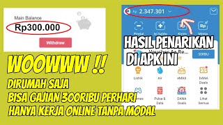 BERHASIL DAPAT 200 RIBU MODAL HP  WEB Penghasil Uang 2024  Cara Mendapatkan Uang di Internet [upl. by Ecnadnac625]