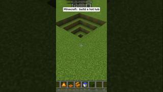 MINECRAFT hot tub in Minecraft new viral trendinggamingviralshortminecraft [upl. by Einahpet]