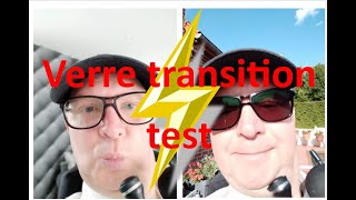 1 seul paire de lunettes POSSIBLE Verres Transitions test signature VII transition essilor [upl. by Lashar]