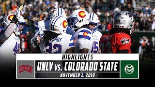 UNLV vs Colorado State Football Highlights 2019  Stadium [upl. by Alin785]