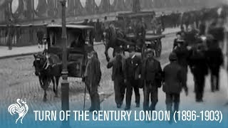 Early English Traffic Turn of the Century London 18961903  British Pathé [upl. by Yendirb]