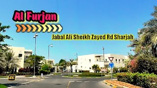 Al Furjan Al Asayel St Al Yalayis StJabal Ali Sheikh Zayed Rd Sharjah To Dubai Marina [upl. by Linus]