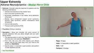 Median Nerve Glides EXPLAINED [upl. by Yllrebmik]