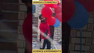 bernoullis principle demonstration  science experiments  experiment science [upl. by Nevla]