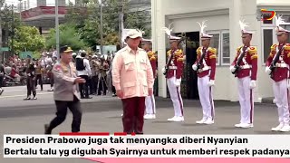 Kapolri Mendadak Lari Demi Presiden Prabowo Saking Respeknya Gak Injak Bantalan ampGubah Lagu Utk RI1 [upl. by Nahsaj]