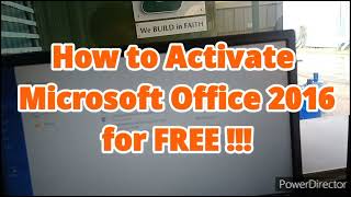 Microsoft Office 2016  ACTIVATE FOR FREE [upl. by Trip]