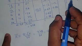 calculate mean deviation from mean and also find its coefficient [upl. by Tade]